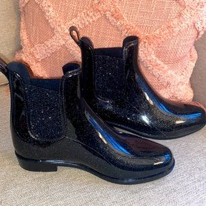 sketchers glitter rain boots